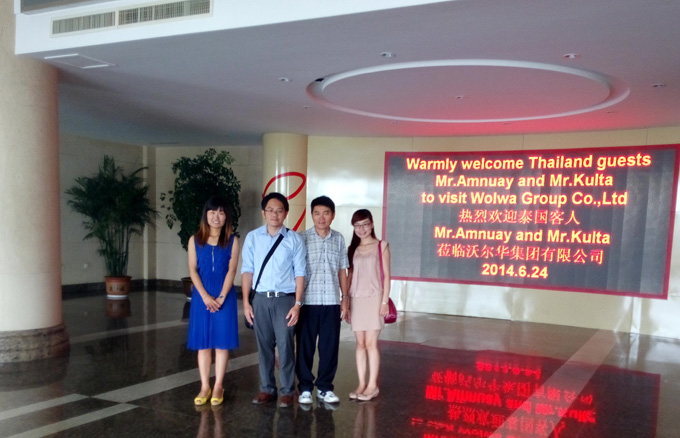 泰国客户访问沃尔华集团